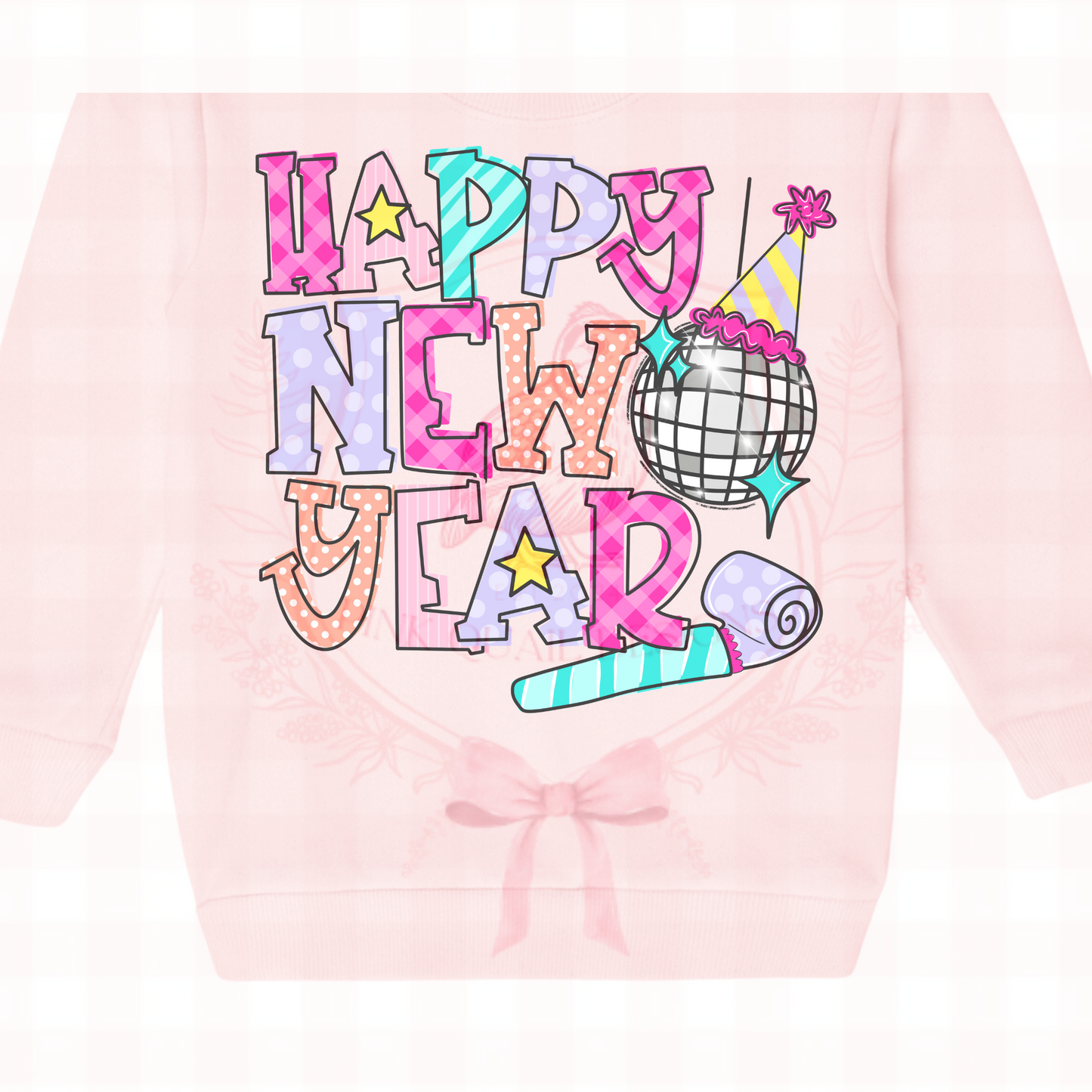 Girls Happy New Year Sweatshirt