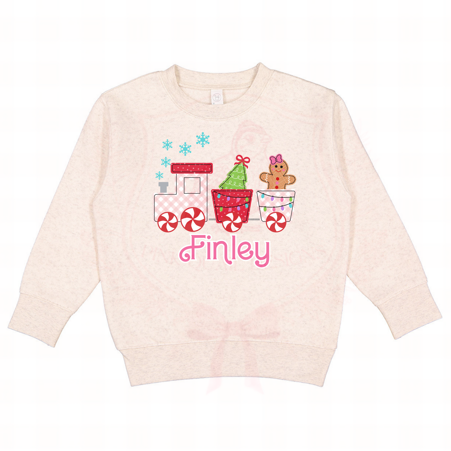 Girls Gingerbread Train Sweatshirt