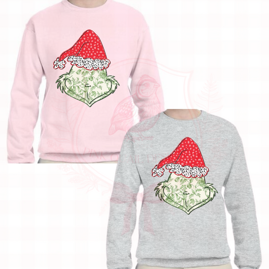 Floral Grinch Sweatshirt