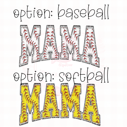 Baseball/Softball MAMA tshirt