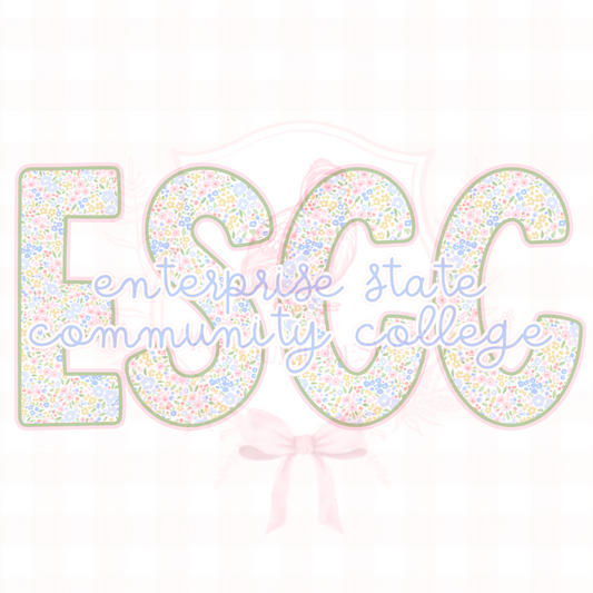 Pastel flowers letters (ANY WORDING)